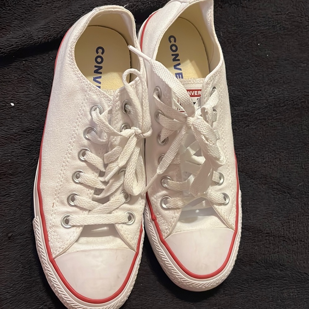 White Converse Chuck Taylors